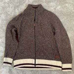 Roots Cabin men’s zip up sweater size XL
